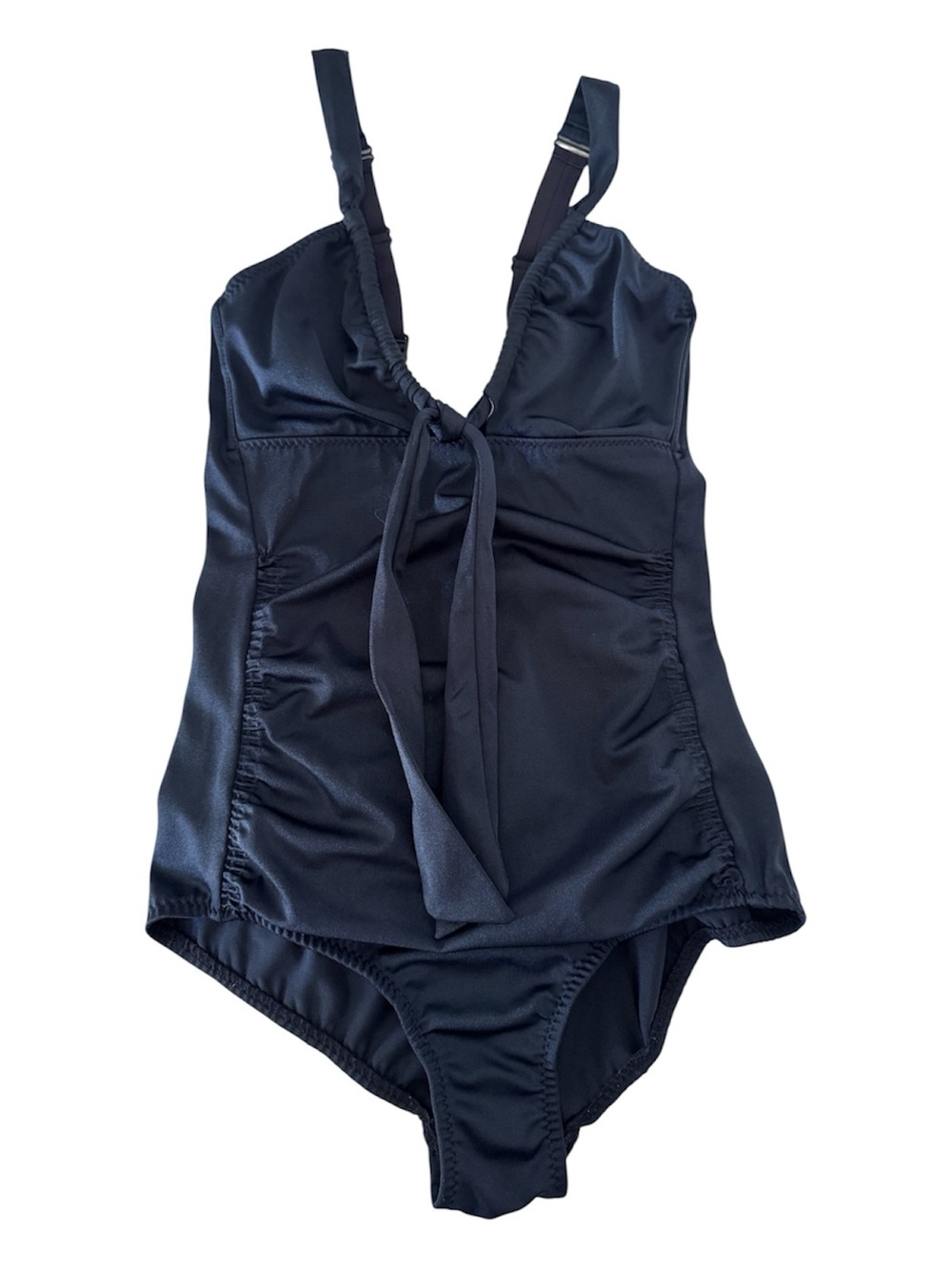 Malia Mills - Dark slate blue Ruched One-Piece Swimsuit Size 4